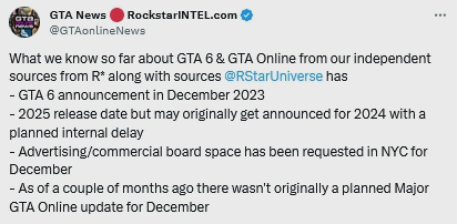 R星：《GTA 6》发行时间将延期至2025年  第2张