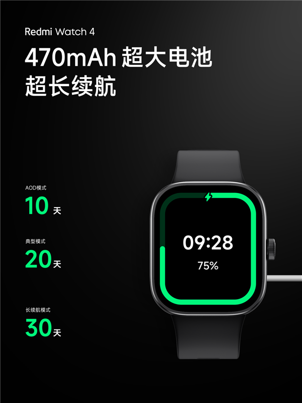 499元！Redmi Watch 4正式发布：超长续航30天  第4张