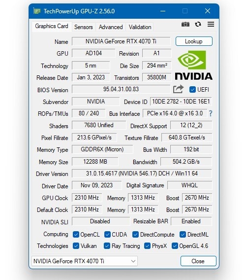 GPU-Z 2.56.0发布：可检测DLSS帧生成、光线重建  第1张