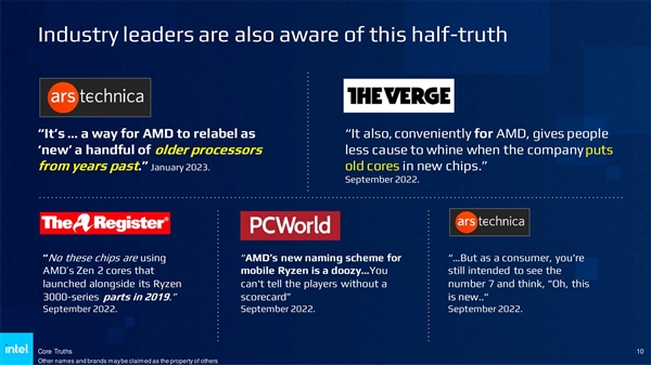Intel无情嘲讽AMD：锐龙7000居然还在用Zen2老架构  第6张