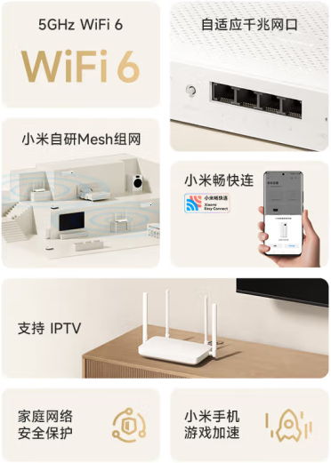 小米最便宜Wi-Fi 6路由器！小米路由器AX1500上架预售  第2张