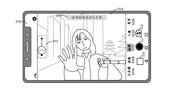 华为拍照新专利：可手势隔空调整取景框大小  第2张