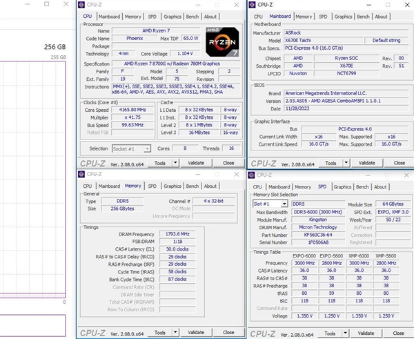 AMD锐龙8000G APU详细参数意外泄露：能配256GB内存！  第3张
