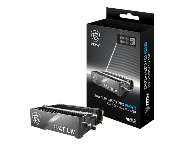 微星发布Spatium M570 Pro Frozr PCIe 5.0 SSD：无风扇读写都高达12GB/s  第7张