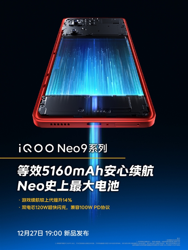 iQOO Neo9全系标配6K天幕VC：导热性提升26%  第2张