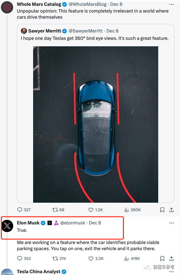 马斯克剧透特斯拉无人泊车 网友：落后中国汽车了  第2张