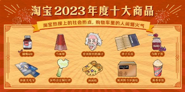 淘宝2023年度十大商品出炉：“爱因斯坦的脑子”、核能充电宝入选  第2张