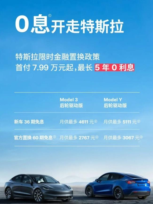 特斯拉Model 3和Model Y 5年0息金融方案再延期！12月31日前购车尾款立减1万元  第7张