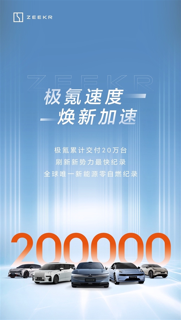 极氪：1年内完成下一个20万台目标  第2张