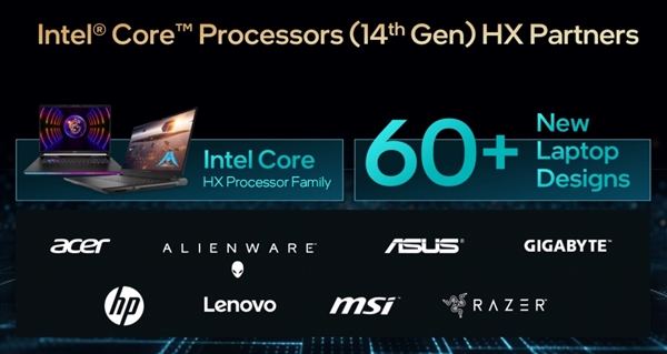 Intel正式发布14代酷睿HX：史无前例5.8GHz、性能飙升51％  第13张