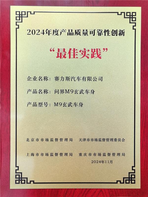 赛力斯问界M9入选2024年度最佳实践案例，万吨级一体化压铸工艺引领行业创新  第2张