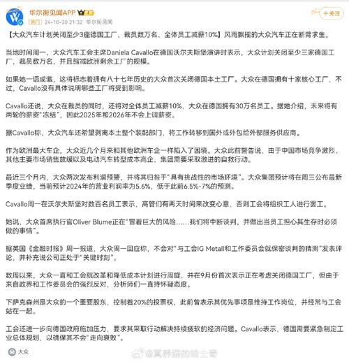 德国大众汽车工人罢工升级！数万名员工面临失业危机，下一轮谈判12月9日开启  第7张