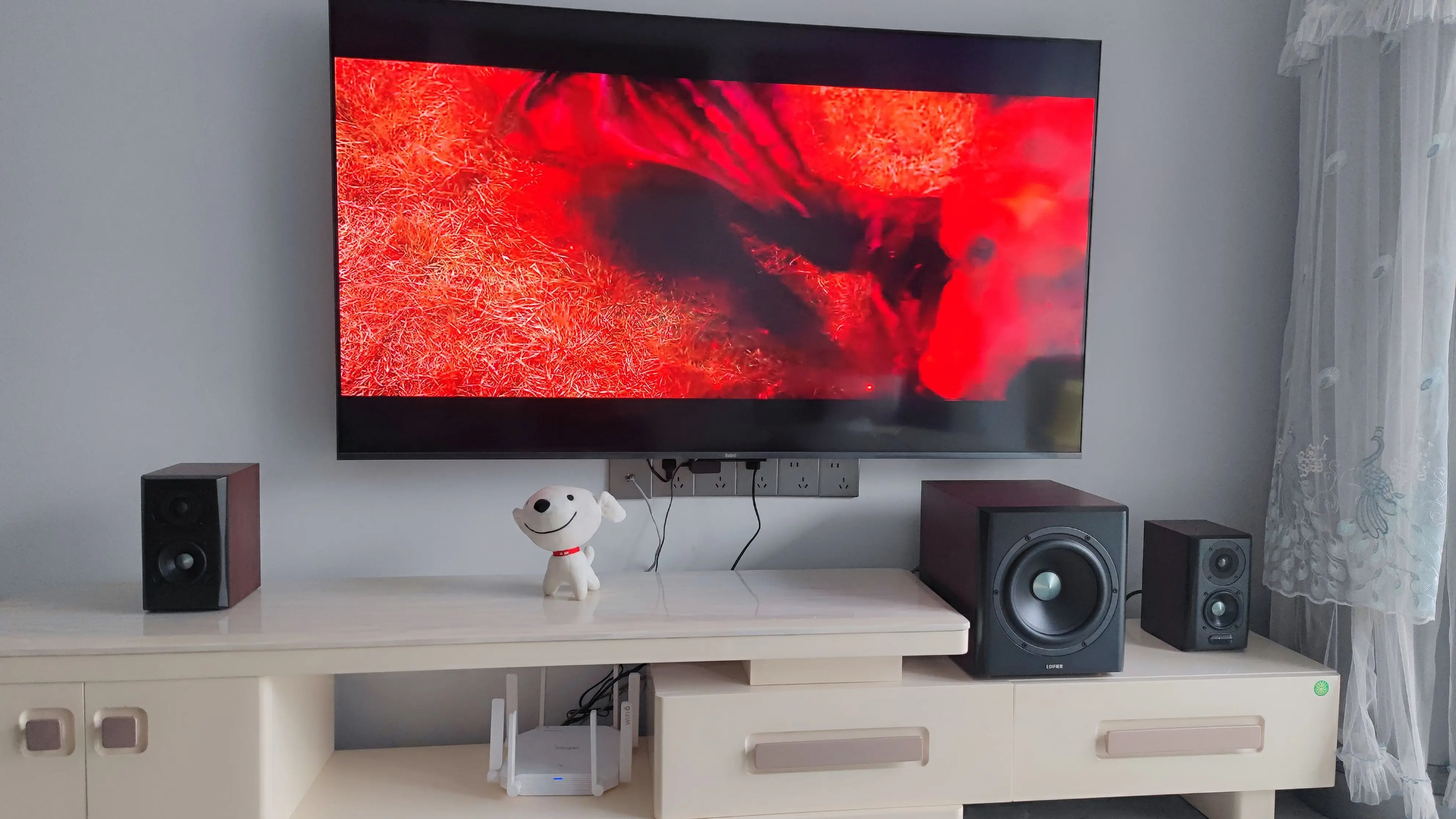 红米 A55 电视连接有线音箱，开启全新音效体验  第2张