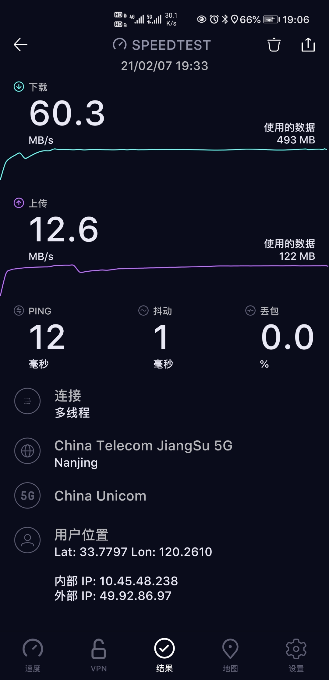 5G 手机速度之快令人震撼，上传下载速率远超预期