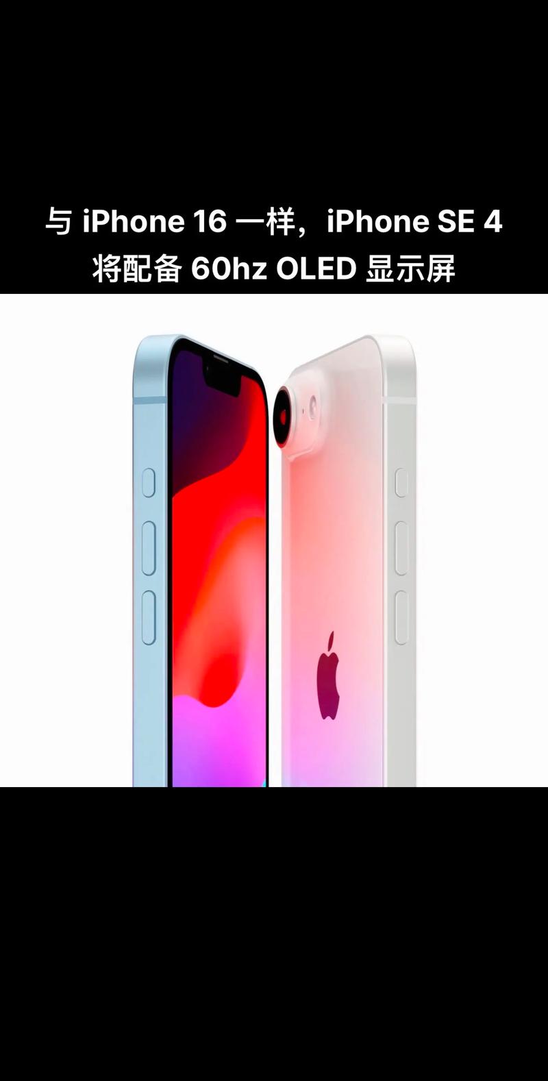 告别LCD！iPhone SE 4升级OLED刘海屏，6.1英寸大屏幕+4800万像素镜头，你准备好了吗？