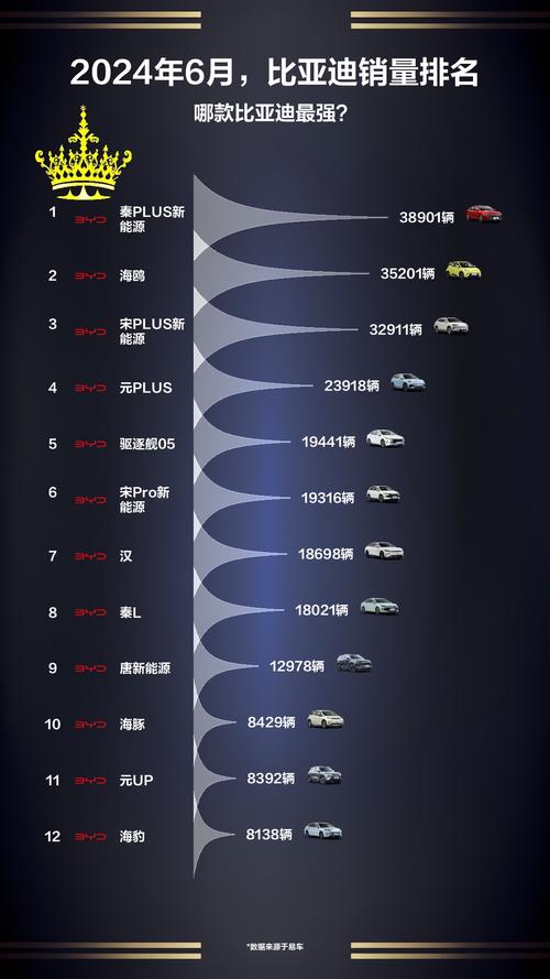 比亚迪销量封神！前11个月国产车型销量榜Top40揭秘，比亚迪独占八席  第9张