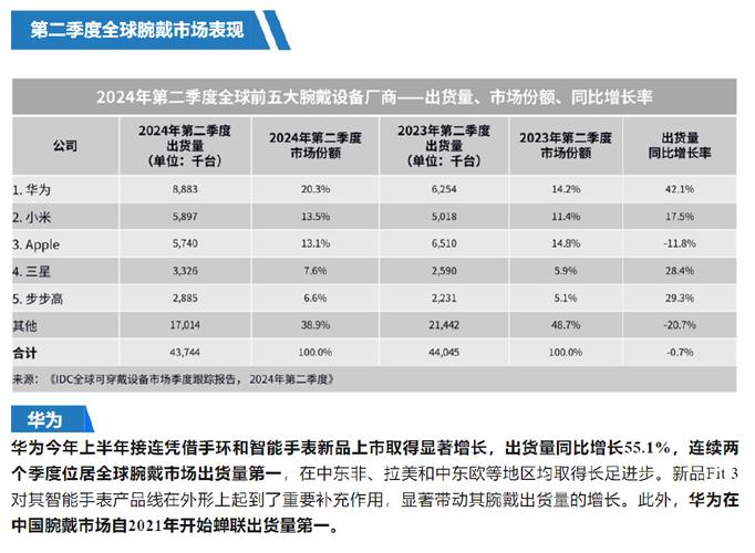 2024全球腕戴设备市场大洗牌：中国逆势增长20%，华为成最大赢家？  第5张