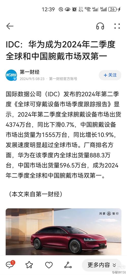 2024全球腕戴设备市场大洗牌：中国逆势增长20%，华为成最大赢家？  第6张