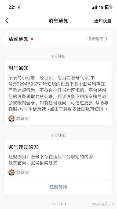 小红书账号突然被封？揭秘背后真相，这些行为可能导致永久封号  第2张