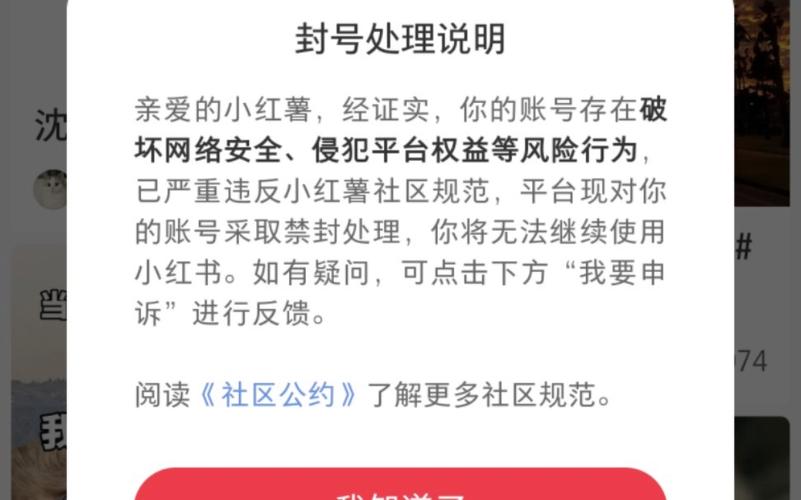 小红书账号突然被封？揭秘背后真相，这些行为可能导致永久封号  第3张