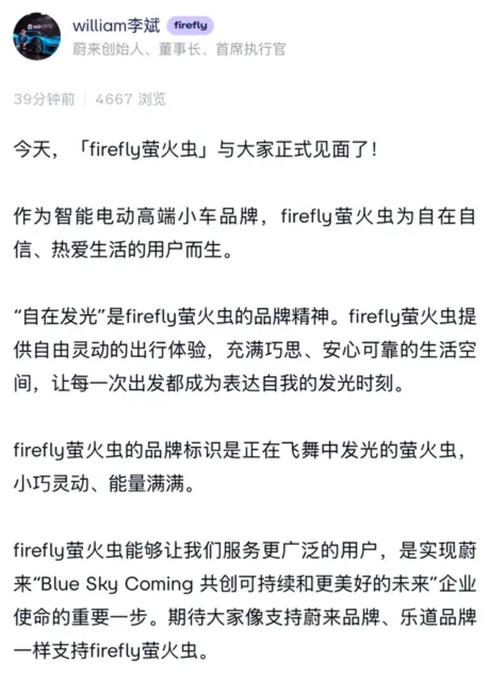 蔚来全新品牌Firefly震撼发布，14.88万元起售，智能小车新标杆  第6张