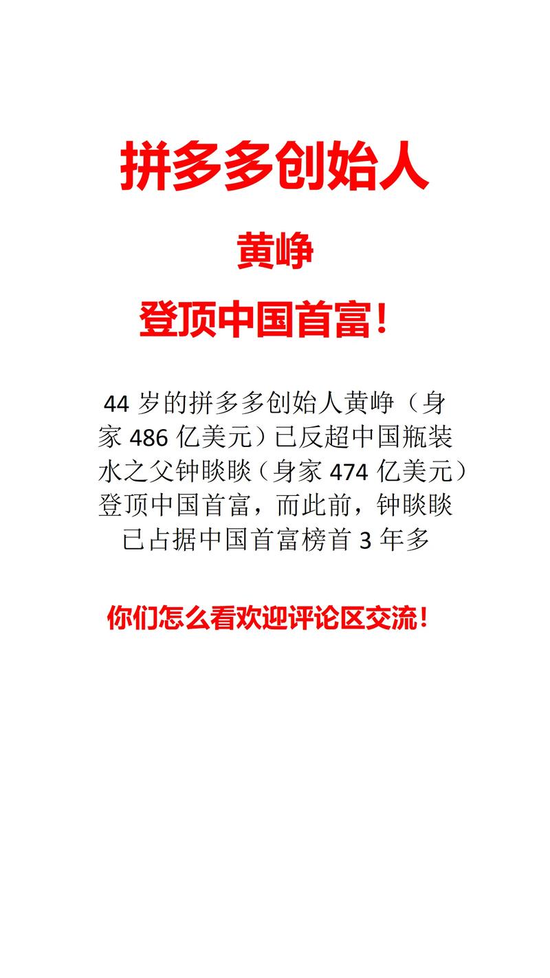 2024年财富缩水最严重的5位亿万富豪揭晓，中国拼多多创始人黄峥竟位列其中  第8张