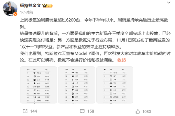 特斯拉降价引发热议，极氪高管霸气回应：我们不会跟进  第7张