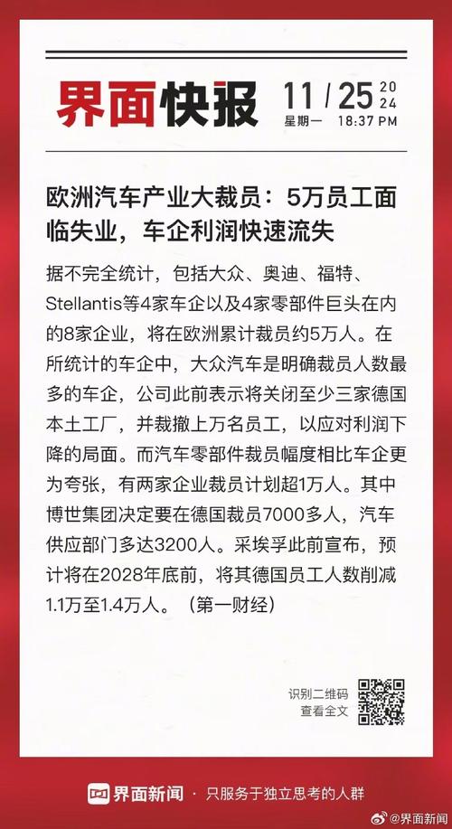 欧洲汽车行业大洗牌：5万员工面临失业，大众裁员最狠  第8张