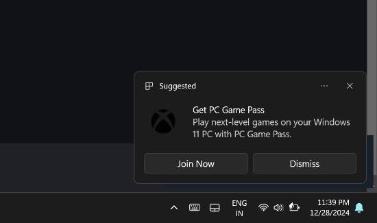 Windows 11 频繁弹出 PC Game Pass 广告，用户如何应对？  第2张