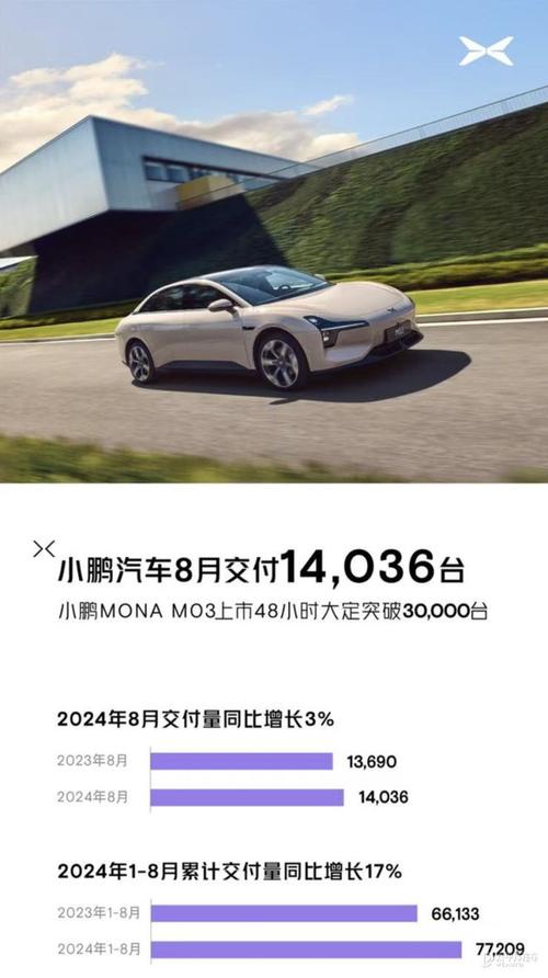 小鹏汽车2024年销量大爆发：MONA M03和P7+贡献超2.5万台，创历史新高  第2张