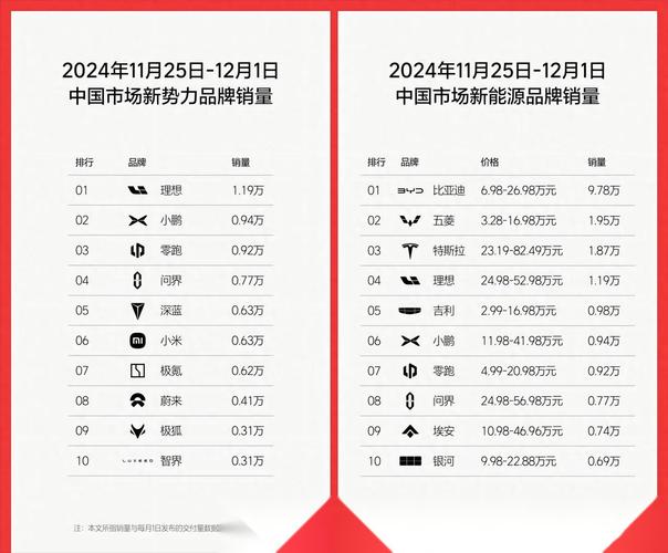 2024年收官月，深蓝汽车、极氪交付量翻倍，小米汽车2025年目标30万辆，你准备好了吗？  第11张