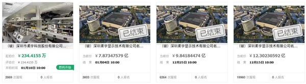 柔宇资产第四次拍卖，起拍价仅234.41万元！这次能否成功拍出？  第2张