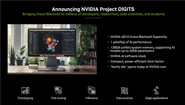 NVIDIA新一代个人AI超级计算机震撼发布！迷你机身竟有千万亿次性能，你准备好了吗？  第11张