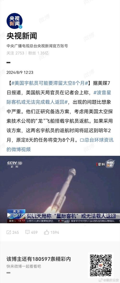 NASA宇航员滞留太空8个月，原定2月返回却再生变故！这次能顺利回家吗？