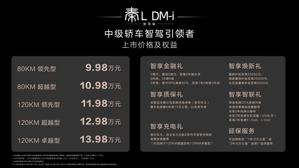 9万就能拥有豪车级智驾？秦L DM-i智驾版震撼开启全民智驾新时代