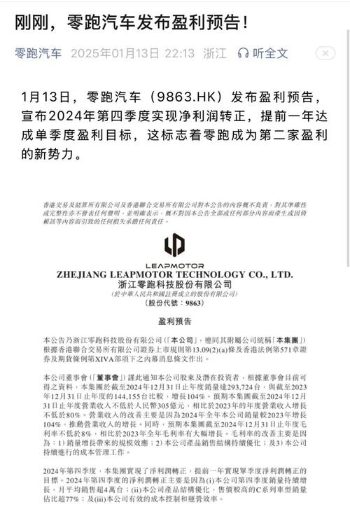 零跑逆袭！2024年销量翻倍，第二家盈利的新势力黑马如何做到的？  第16张