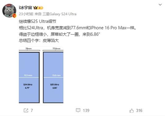 三星Galaxy S25 Ultra真的比iPhone 16 Pro Max更轻薄？揭秘它的惊人设计  第4张