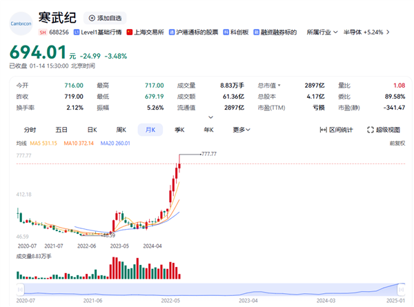 寒武纪2024年营收暴涨50%以上，为何净利润仍亏损近4亿？  第7张