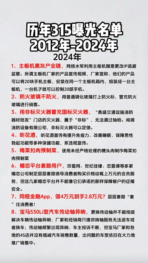 2024年315晚会：哪家车企将成下一个曝光焦点？揭秘曾经的‘黑名单’现状  第11张