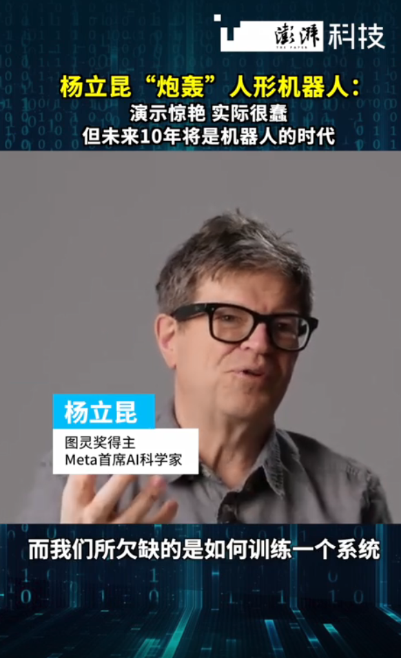 图灵奖得主杨立昆炮轰人形机器人：它们真的那么蠢吗？  第10张