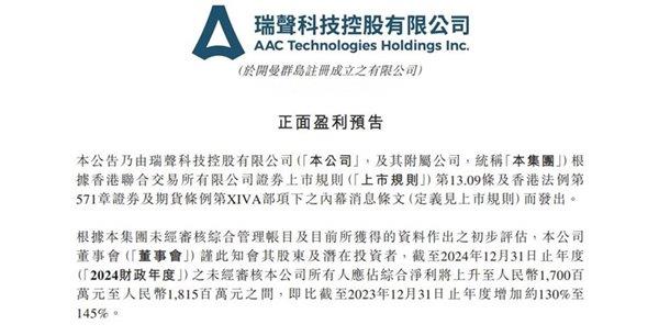 瑞声科技盈利暴涨145%！2025年股价飙升背后的秘密是什么？