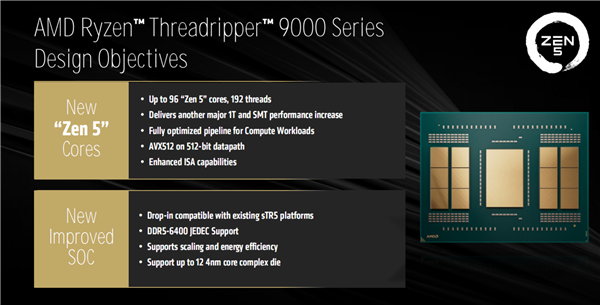 台北电脑展旗舰！AMD 锐龙线程撕裂者 9000 系列处理器有多强？  第9张