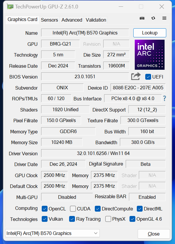 Intel B570显卡性能竟超越RTX4060？傲世ONIX Odyssey征途B570首发评测震撼来袭  第11张