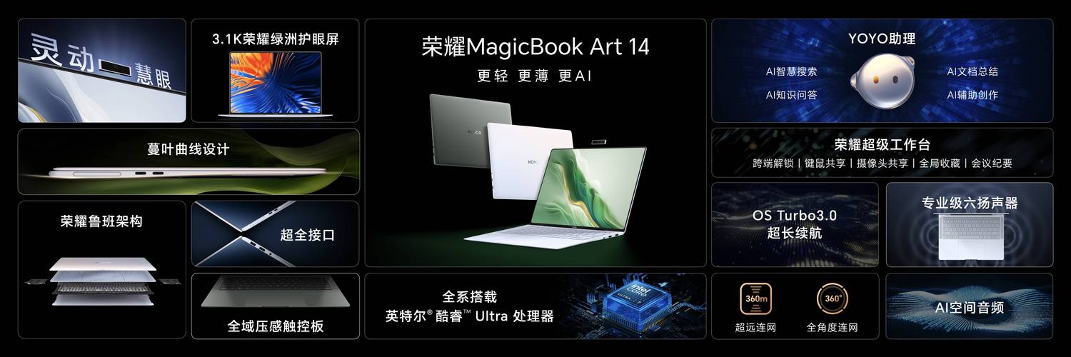 荣耀MagicBook Pro 14震撼发布！80W满血性能释放，你准备好体验极致了吗？