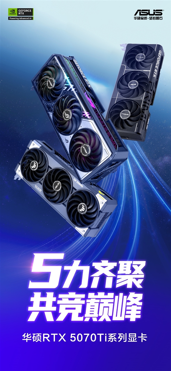 2025年显卡革命！华硕GeForce RTX 5070 Ti系列能否颠覆游戏体验？