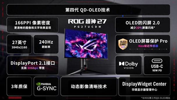 2025年电竞神器ROG超神27 PG27UCDM震撼来袭！4K+240Hz，你准备好了吗？  第15张