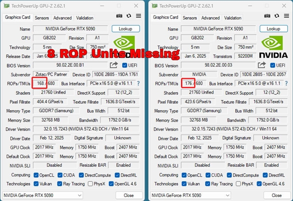 英伟达RTX 5090显卡ROP问题曝光！你的显卡是否也受影响？