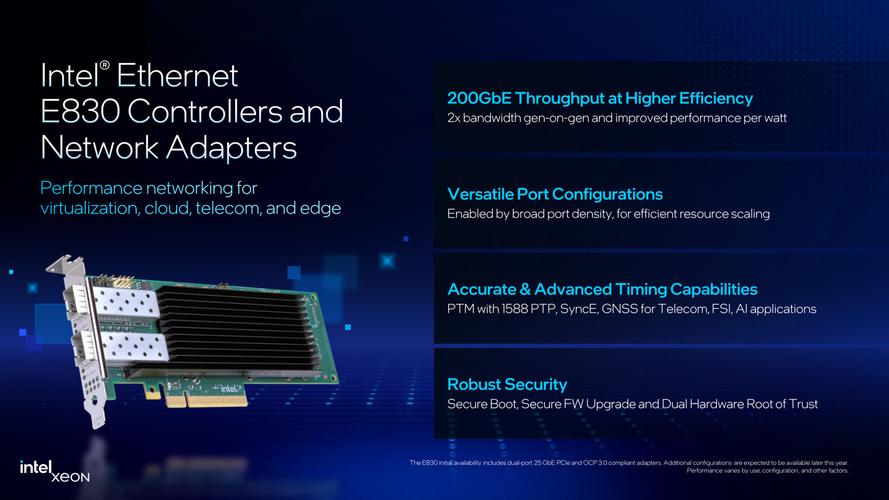 Intel E830以太网卡凭什么能实现200GbE的高速传输？揭秘黑科技