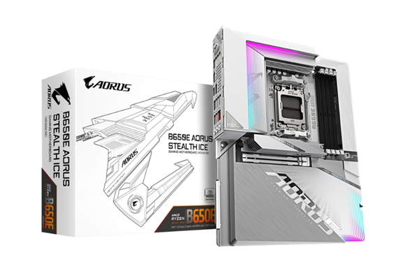 全球首款白色背插主板震撼上市！技嘉B650E AORUS STEALTH ICE能否颠覆你的装机体验？  第6张