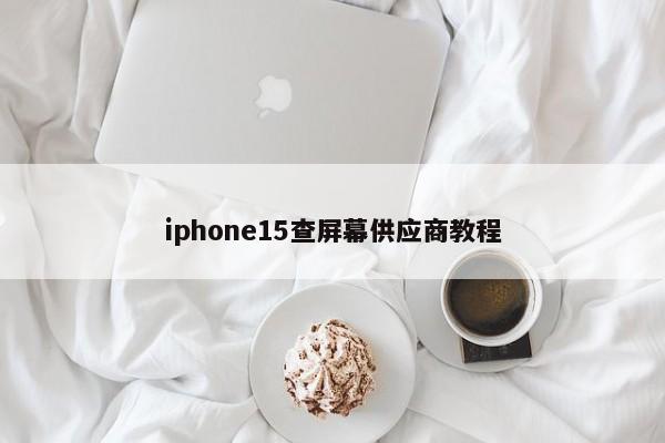 iphone15查屏幕供应商教程  第1张